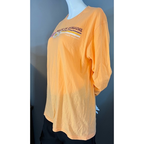 Simply Southern : walking on sunshine long sleeve tee - Picture 5 of 13